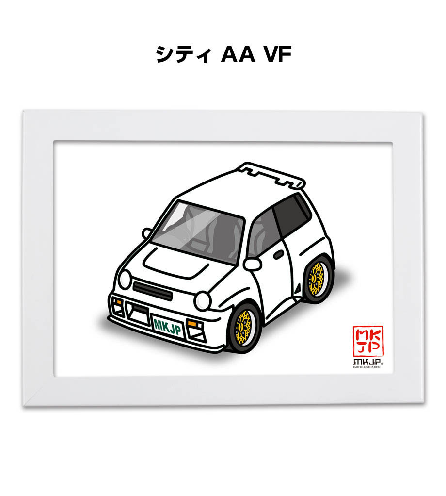 ■サイズ： イラスト寸法：210mm×148mm フレーム寸法：242mm×180mm ■材質： イラスト：半光沢紙 フレーム：木製（木端材）20mm幅 透明板：PETシート（0.4mm厚） 裏板・ス